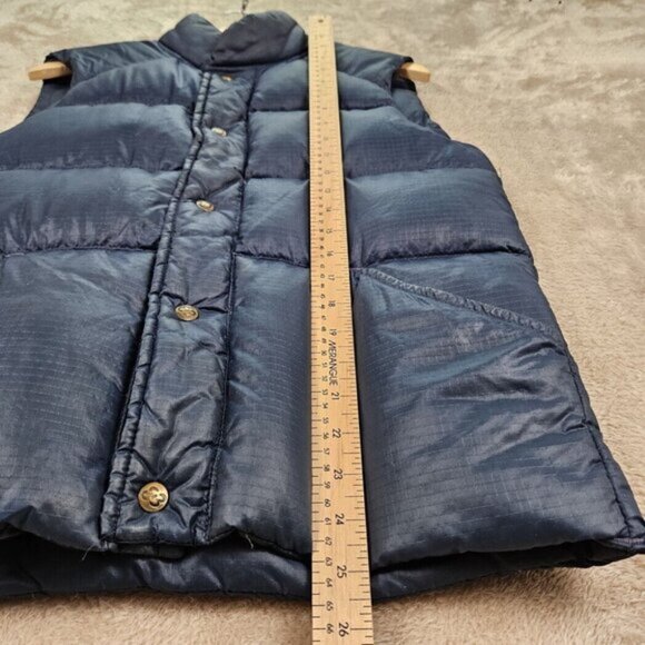 Vintage Eddie Bauer Down Vest Puffer Snap Button Men's (Measurement Photos) - Picture 4 of 10